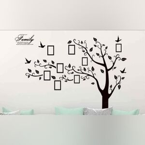Black Tree Wall Decal with Photo Frames